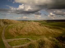 TIME LAPSE: General Views Of Hadrian's Wall Stock Footage