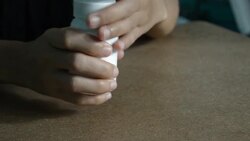 taking medicine Stock Footage