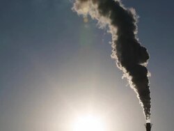 Factory chimney Stock Footage