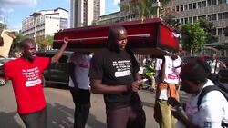 Tear gas fired during protest over lack of security following bus killings News Clip