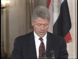 USA: EGYPTIAN PRESIDENT HOSNI MUBARAK PRESS CONFERENCE News Clip