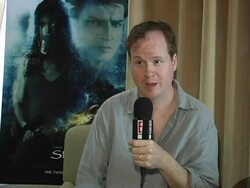 Comic-Con Interview Stock Footage