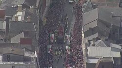 Welsh football players return home to celebrations News Clip