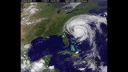 CLEAN: Weakened Irene seen from space News Clip