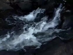 Water Over Rocks Stock Footage