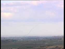 WRAP First explosion in Gaza City, border, rocket, morgue Beit Lahiya amath News Clip