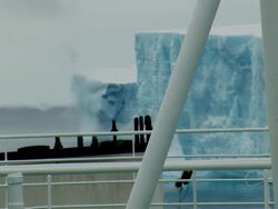 Fossil Fuels and Icebergs Stock Footage