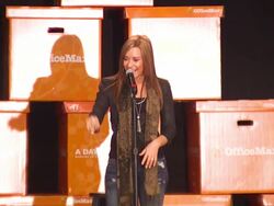 SPEECH: Demi Lovato at the Demi Lovato Joins 'A Day Made Better' School Advocacy Campaign - Los Angeles at Los Angeles CA. (Footage by WireImage Video/GettyImages) Stock Footage