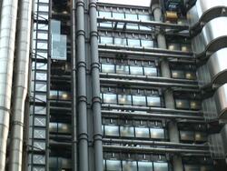 Glass on Metal: Exterior Elevators, Pull Stock Footage