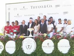 Catherine, Duchess of Cambridge and Prince William, Duke of Cambridge at the Tiffany & Co. Sponsors The Foundation Polo Challenge at Santa Barbara CA. (Footage by WireImage Video/Getty Images Entertainment Video) Stock Footage