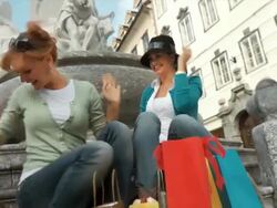 HD: Best Friends Shopping Stock Footage