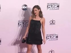Lucy Hale at the 2014 American Music Awards Stock Footage
