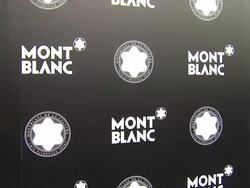 SIGNAGE at Montblanc honors Quincy Jones at the Montblanc de la Culture Arts Patronage Awards Ceremony Stock Footage