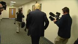 Donald Trump arrives at golf course inquiry News Clip