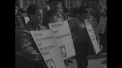 CAN753 ANTI-NUCLEAR, ANTI-VIETNAM WAR MARCH IN FRANKFURT COMMENCES Instructional Video