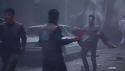 CLEAN : Syria regime raids kill 8 civilians outside Damascus monitor News Clip