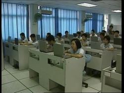 China introduces computer technology in school pilot scheme News Clip