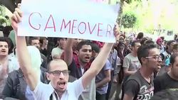 CLEAN : Demo staged in Egypt in defiance of official ban News Clip