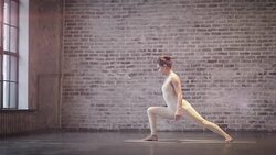 Young Woman Doing Yoga Meditation and Stretching Exercises Stock Footage