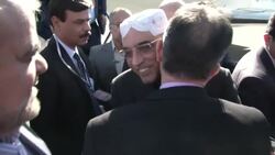 Pakistan president arrives to discuss pipeline for transferring Iranian gas to his country News Clip