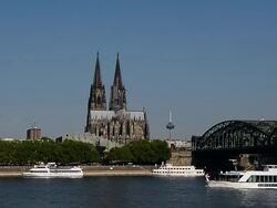 General View Of Cologne Stock Footage