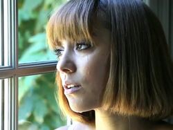 Married woman cries and looks at ring Stock Footage