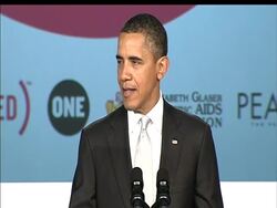 President Barack Obama is announcing a deeper U.S. commitment to combating the pandemic of AIDS, declaring: "We are going to win this fight."  (Dec. 1) News Clip