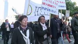 CLEAN : French fathers demonstrate over child News Clip