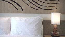 Pillow on bed Stock Footage