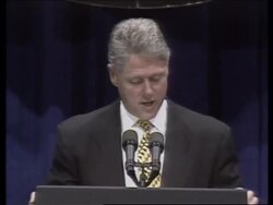 USA : PRESIDENT CLINTON'S SPEECH ON RACIAL DIVISION News Clip