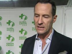 INTERVIEW - Sebastian Copeland (Global Green USA Co-Founder) at Global Green USA's 10th Annual Pre-Oscar Party Stock Footage
