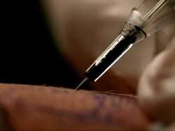 Slow motion tattoo Stock Footage