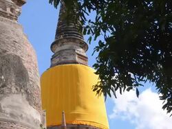 two thai pagoda Stock Footage