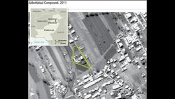 WRAP Pentagon satellite image and graphic of bin Laden compound ADDS stills News Clip