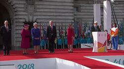 The Queen at Commonwealth Baton ceremony News Clip