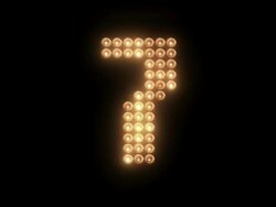 led lights board countdown. Stock Footage