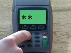 Credit Card Terminal Machine - Stolen Stock Footage