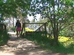 Hiking and Sightseeing Stock Footage