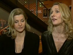 INTERVIEW: Barbara Kaufmann and Julie Shanahm on the impact Pina Bausch on the dance company and working with Wim Wenders at the Pina Interviews: 61st Berlin International Film Festival at Berlin . (Footage by WireImage Video/GettyImages) Stock Footage