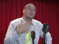 HD: Gratitude Stand Up Comedian Stock Footage