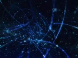 Chaos motion lighting curves in space Stock Footage