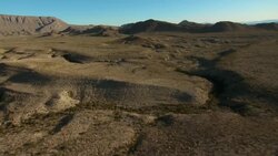 Aerial landscape in the eastern quadrant of Big Bend National Park, flying towards McKinney Hills. Stock Footage