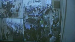 Monitors screen activity in a marketplace in Saudi Arabia. Stock Footage
