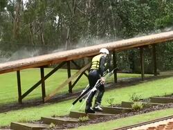 Australian Moguls Training Session Stock Footage