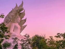 Buddha statue in Thailand. Stock Footage