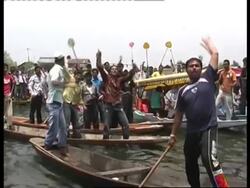 House boat demo as thousands protest in Indian-controlled Kashmir News Clip