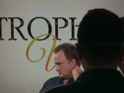 Bradley Whitford (Trophy Wife) on the set of the Good Morning America show Stock Footage