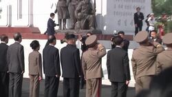 North Korean leader attends ceremony to open Martyrs Cemetery News Clip