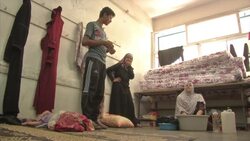 Aftermath of attack on UN school; injured in hospital; UN and Israel comment News Clip