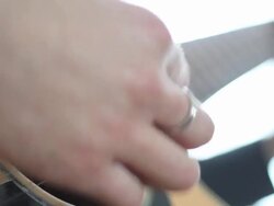 Playing guitar Stock Footage